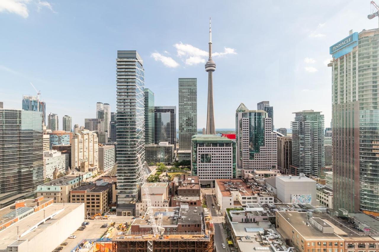 Luxury 2 Bedroom In The Heart Of Entertainment District W/ Cn Tower View Toronto Exteriér fotografie